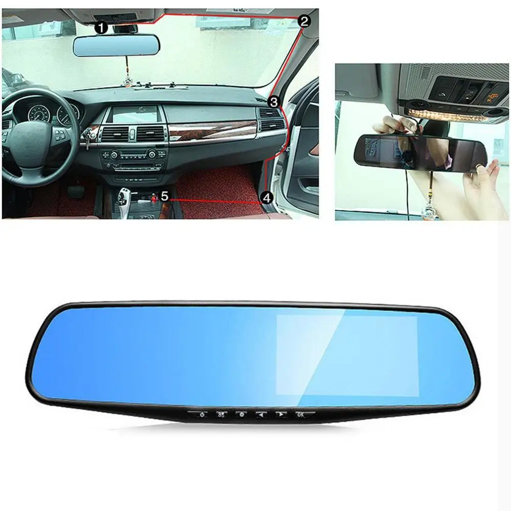 

4.3 Inch Car SUV DVR Video Dash Camera 1080P G-Sensor Video Tachograph Cam Driving Recorder Auto Car Accessories