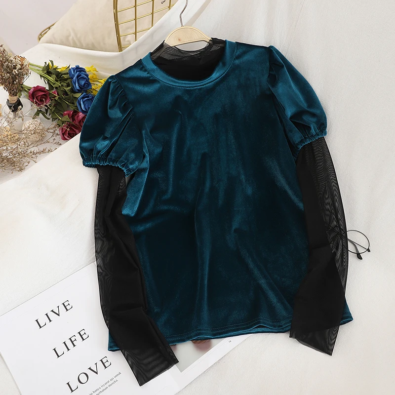 Gagarich женские костюмы Весна О-образный вырез слоеный короткий рукав сплошной