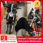 CVK универсальное лобовое стекло мотоцикла, круглые огни, уличный велосипед, ветровое стекло для HONDA Hornet CB400 CB600 CB750 CB900 CB919 CB250