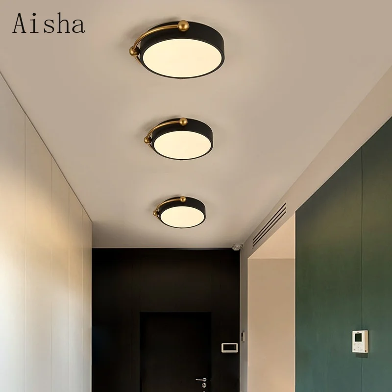 

Simple LED Ceiling Lights for Aisle Loft Corridor Living Room Kitchen Kid's Room Surface Mounted Acrylic Indoor Lamps AC90-260V