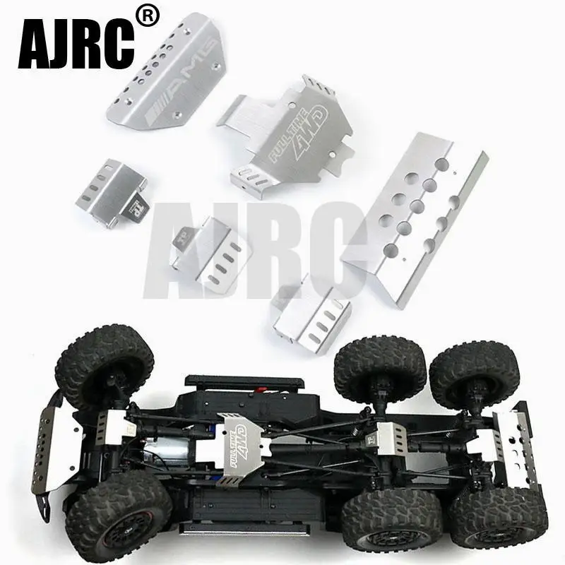 Trx-6 de metal para coche teledirigido, placa de deslizamiento de protecci&oacute;n de armadura de parachoques G63 para Traxxass TRX6 TRX-4 G500 88096-4 opci&oacute;n de actualizaci&oacute;n-0