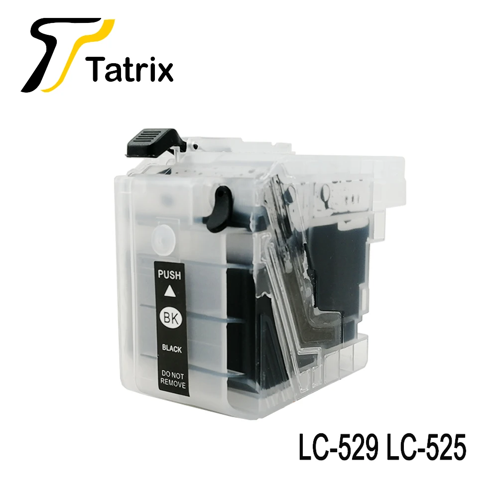 Tatrix 4PK картридж с полным заполнением подходит для Brother LC525 LC529 принтера DCP-J100 DCP-J105