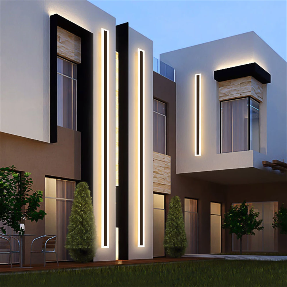 

Outdoor Waterproof Led Wall Lamp Acrylic Wall Light Modern Home Lighting Porch Garden Lamp Villa Balcony Sconce Waterproof IP65