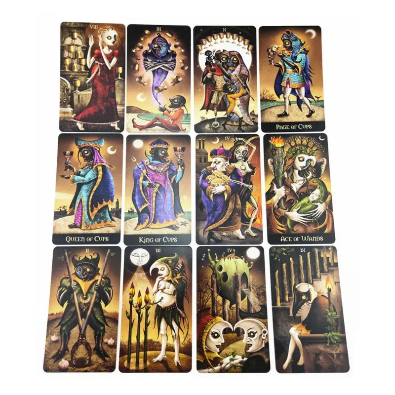 

Full English Deviant Moon Tarot 78 Cards Deck Oracle Family Party Board Game
