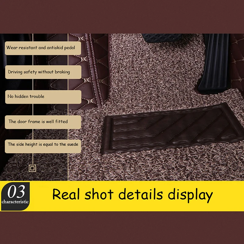 Авто аксессуары для интерьера 7 мест автомобильные коврики Toyota Highlander 2014 2015 2016 2017