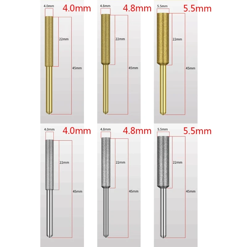 

Wear-resistant Emery Diamond Wheel 12 Pc Golden/Silver High Efficiency 4/ 4.8/ 5.5mm High Efficiency Chains Fileaw