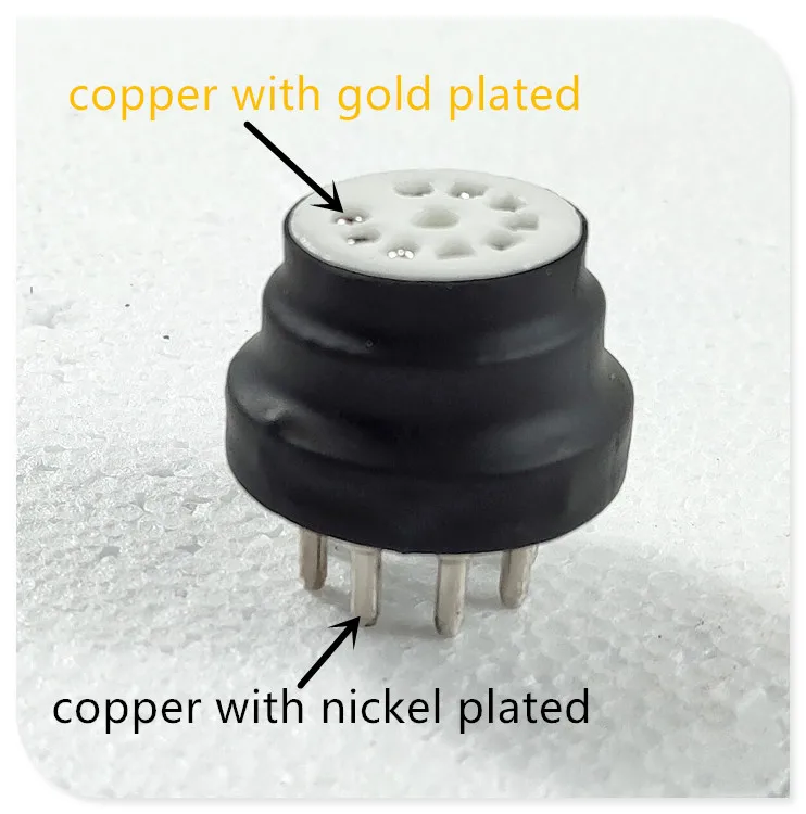 

2 комплекта 5670 6N3 (сверху) до 6SN7 6SL6 6N9P 6N8P (снизу) 9-контактная трубка «сделай сам»