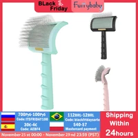 pet grooming comb shedding hair remove needle brush slicker massage tool large dog cat pet supplies accessories non slip