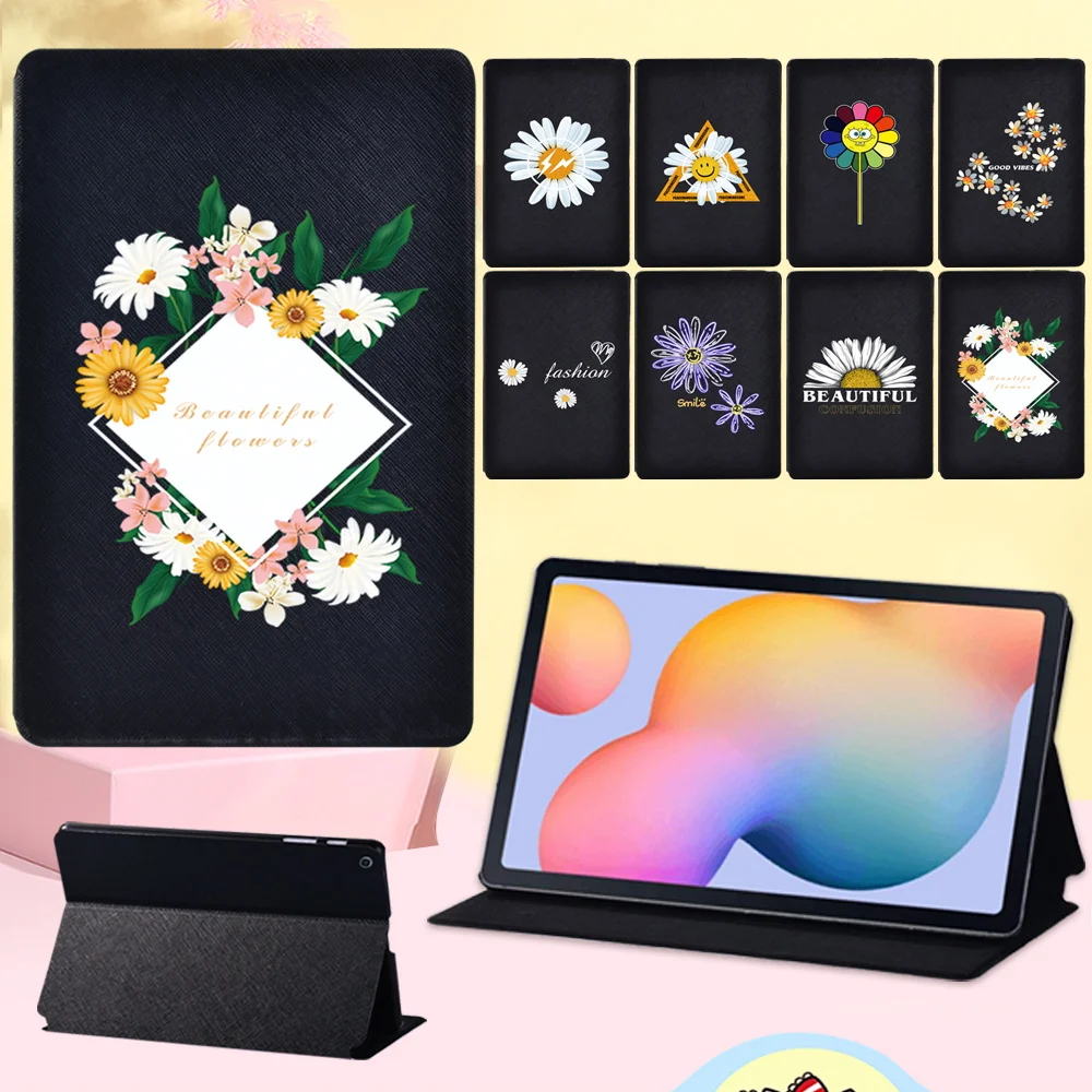 

Protective Case for Samsung Galaxy Tab S6 Lite P610 P615 High Quality Anti -cratch Daisy Series Tablet Cover Case + Stylus