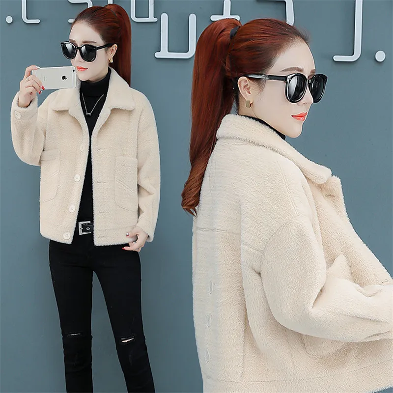 Женская верхняя одежда осень зима 2019 новые шорты однобортное женское шерстяные