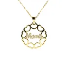 Цепочка EYIKA с подвеской в виде сердца с надписью на день матери женская, ожерелье до ключицы с табличкой с названием, индивидуальный золотистый чокер, Подарочная бижутерия