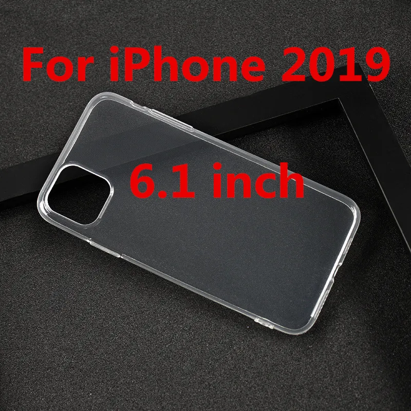 Для iPhone 11 2019 чехол ультра тонкий прозрачный мягкий Силиконовый ТПУ для Apple Pro Max