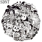 50 шт. черно-белые граффити наклейки панк аниме фотоигрушки для сделай сам ноутбук гитара Чемодан для скейтборда велосипед автомобильные наклейки