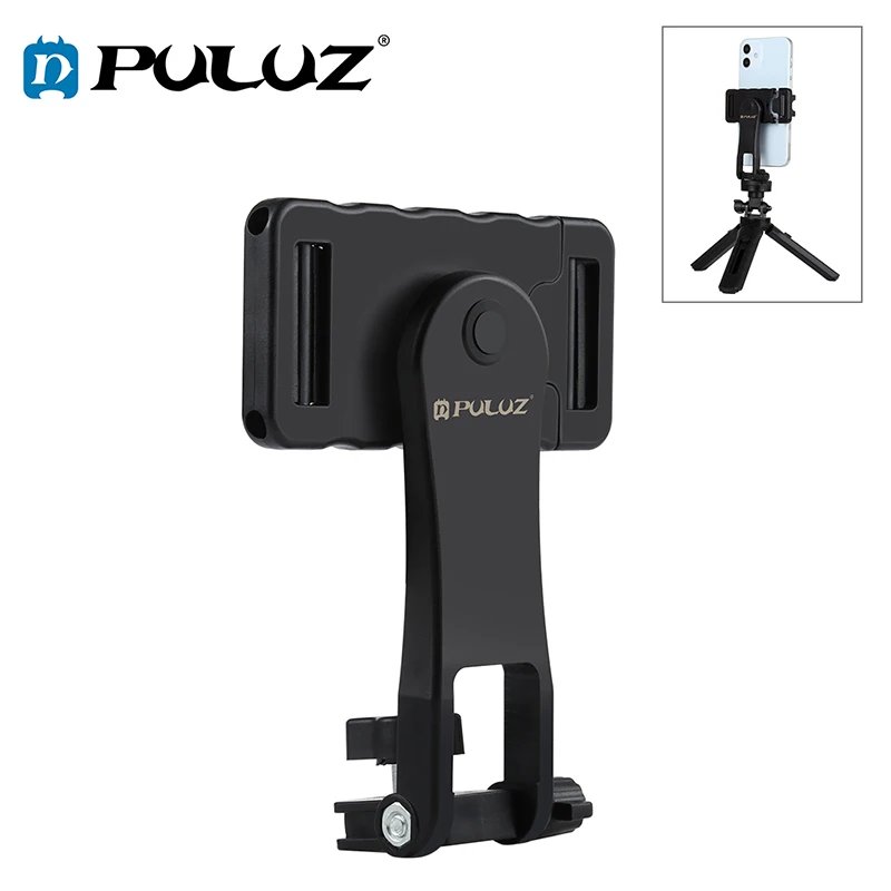 

PULUZ 360 Degree Rotating Horizontal Vertical Shooting Phone ABS Clamp Holder c For iPhone/Galaxy/Huawei/Xiaomi/HTC/Google