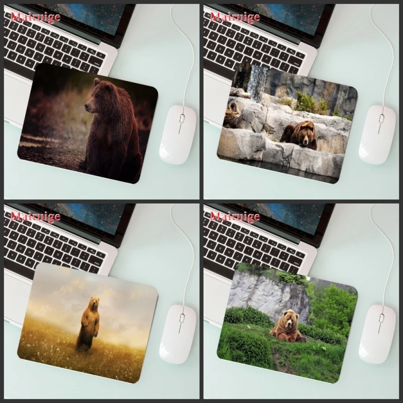 Большой рекламный коврик для мыши Mairuige ноутбука дикие животные коричневый