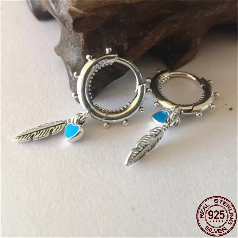 

New Authentic 925 Sterling Silver Earrings For Ladies New Fashion Original Earrings Jewelry Gifts