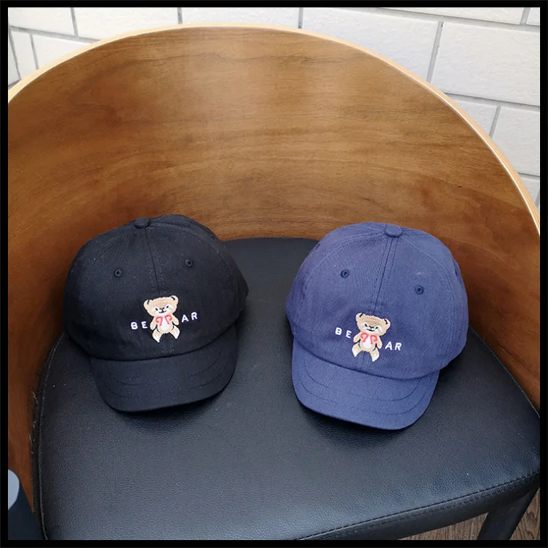 Летняя Ретро Кепка с коротким покрытием мультяшный медведь Softtop универсальная