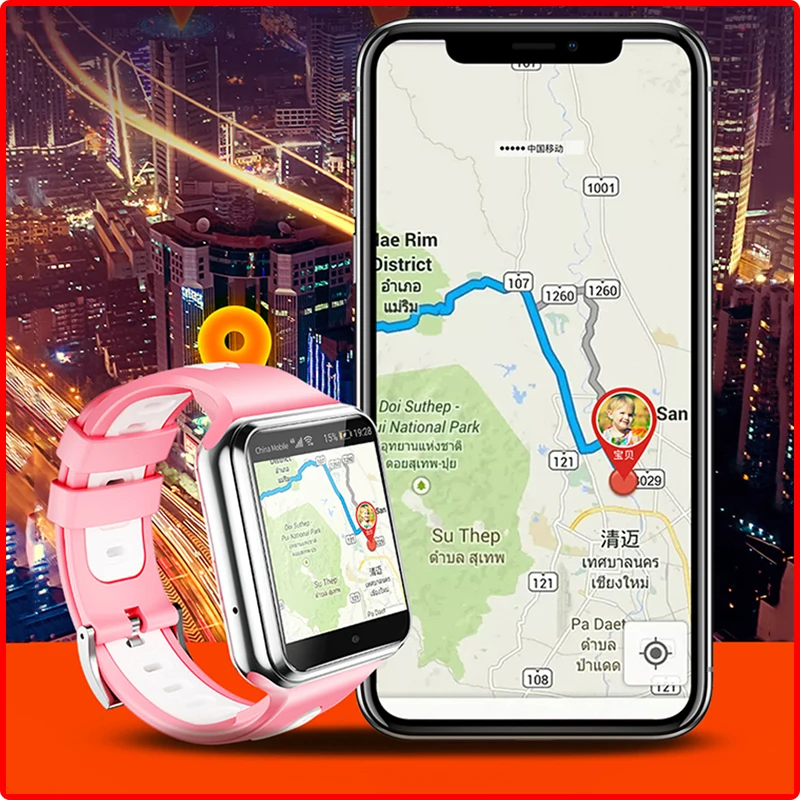 

Baby Student Gift Smartwatch 4G Kids Android Watch Phone Video Call Anti-Lost GPS Location APP Download Children Care Wristwatch