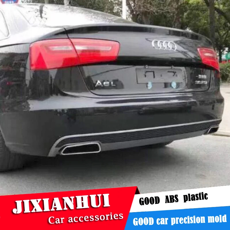 Задний спойлер для Audi A6 S6 2012 2016 RS6 yd задний из АБС пластика диффузор переднего