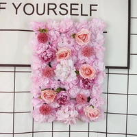 2022 room decoration artificial simulation roses tracery wall flower wall wedding party supplies photo props setting diy 40x60cm