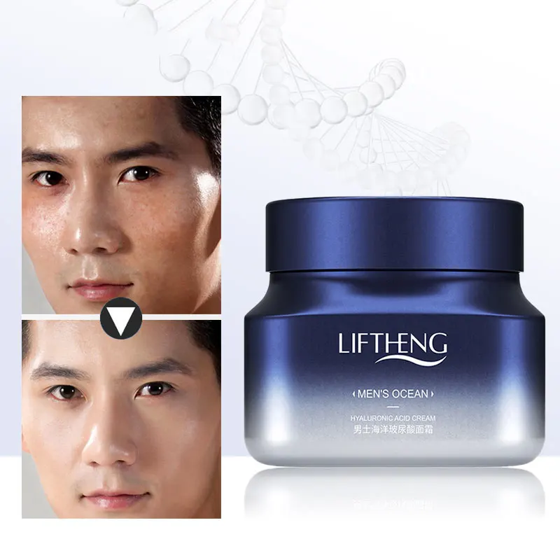 

50g LIFTHENG Men's Face Cream Ocean Hyaluronic Acid Moisturizing Serum Anti-Aging Shrink Pores Deep Hydration Skin Care