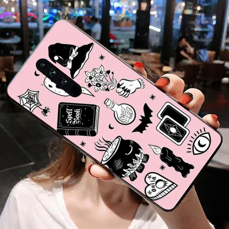 Girly Pastel Witch Goth Ouija Phone Case for Redmi 9A 8A 7 6 6A Note 9 8 8T Pro Max Redmi 9 K20 K30 Pro images - 6