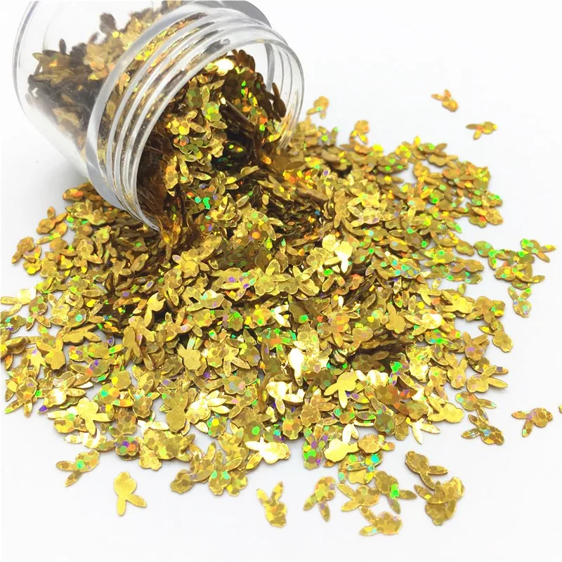 Пайетки из пвх в форме кролика 5 мм|Блестки| |