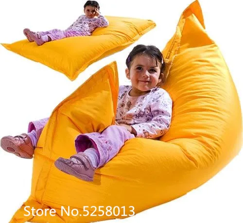 yellow 4 футов Jaxx Pillowsak Jr. На открытом воздухе младшей мешок фасоли, дети погремушка диванную подушку-водонепроницаемый, пыленепроницаемый, Цвет водоотталкивающей пропиткой - Цвет: yellow