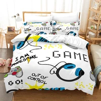 3d print gamepad comforter cover gamer bedding set teens video game duvet cover kids boy modern game controller bedspread luxury