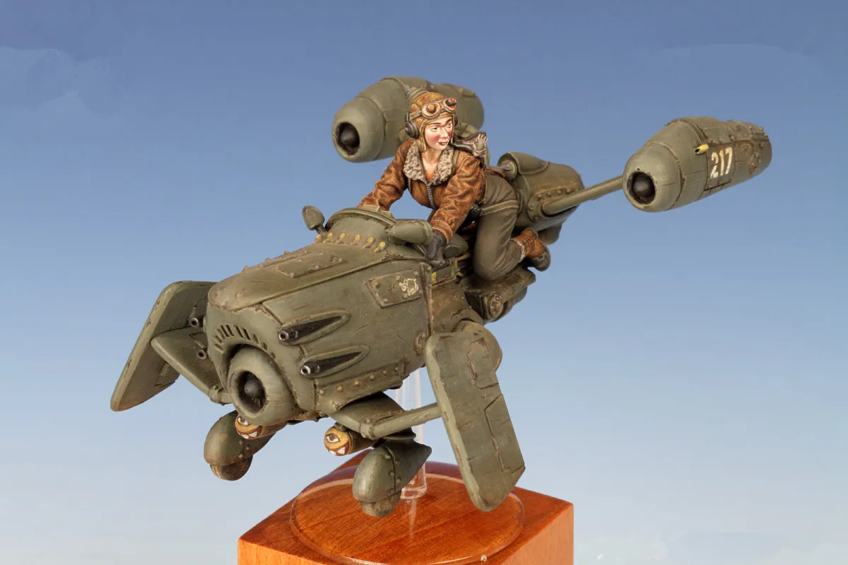 

1/35 Resin Bust Model Ki Science Fiction Aircraft Unpainted and Unassembled 349D