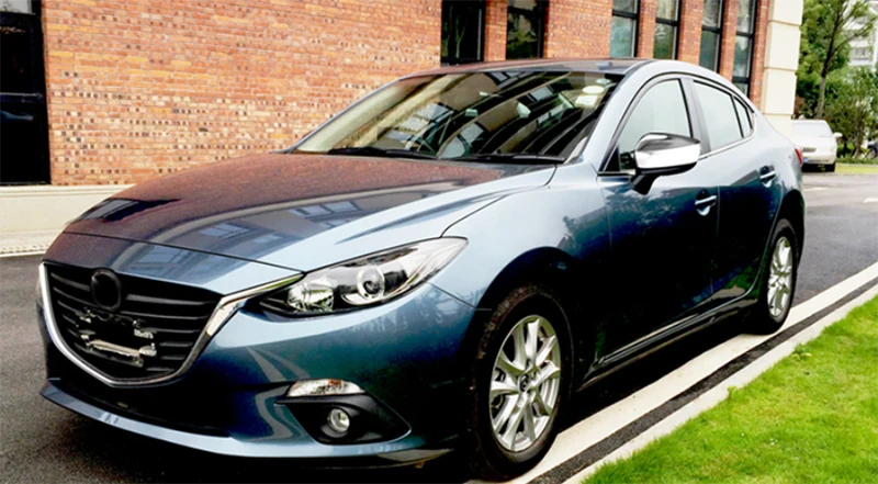 Накладки на зеркало заднего вида хромированные для Mazda 3 Axela 2014-2017