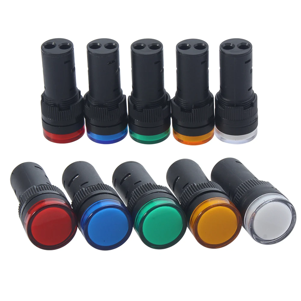 1 шт. 16 мм панель крепление сигнал питания светодиодный индикатор светильник