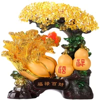 lucky money tree jade cabbage ornaments opening gourd crystal pachira macrocarpa home fengshui wine cabinet decorations
