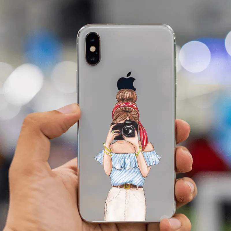 VOGUE queen Princess женский силиконовый чехол для телефона boss coffee из ТПУ iphone 11 11Pro 5C 6 6S 7 8