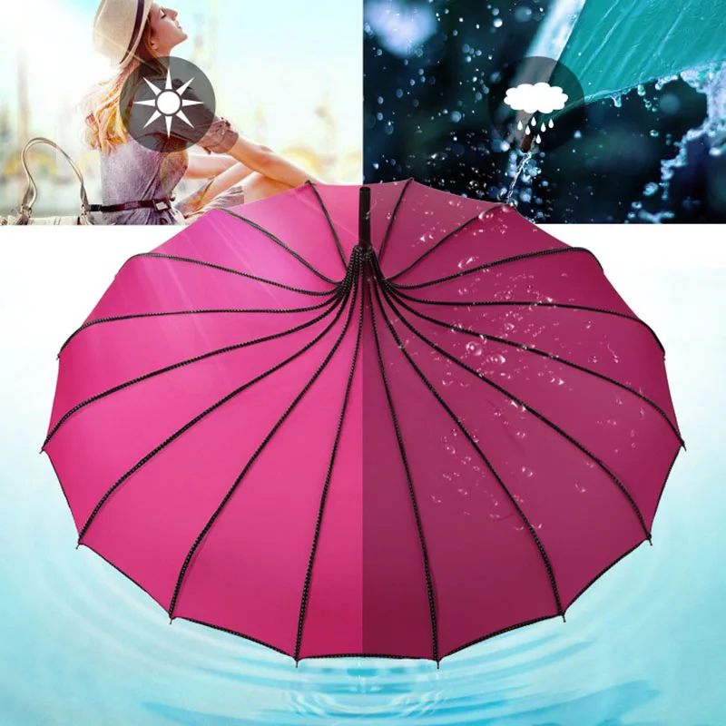 

Vintage Pagoda Umbrella Bridal Wedding Party Sun Rain UV Protective Umbrella Promotion