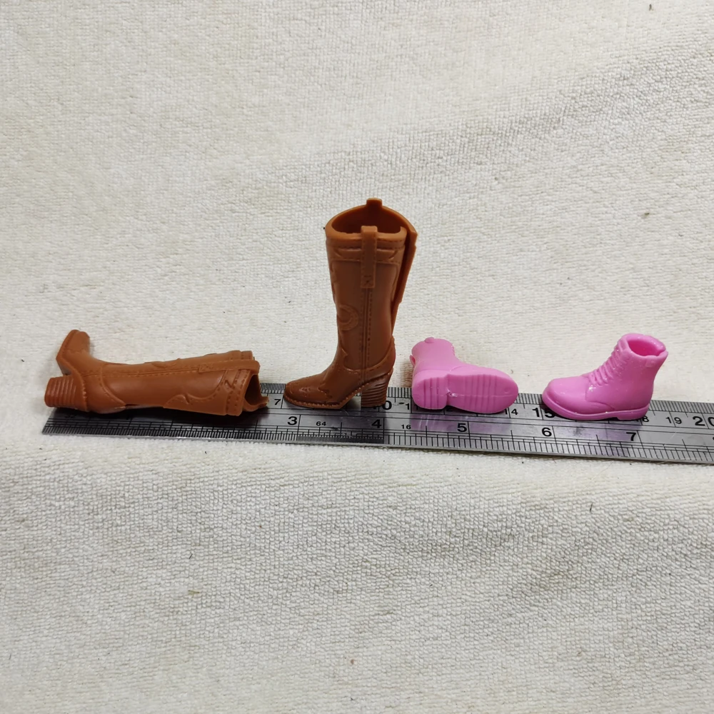 Розовые ботинки на высоких каблуках для кукол оригинальная Внешняя торговля