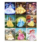 Алмазная живопись Дисней мультфильм принцесса Белоснежка квадраткруглая Алмазная мозаика украшение дома подарок