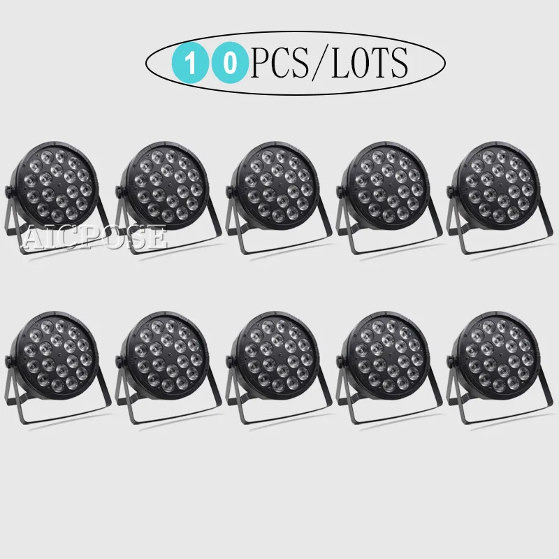 10 шт./lots18x12W RGBW 4 в 1 Светодиодный светильник Par 18*12 Вт DMX512 дискотечный