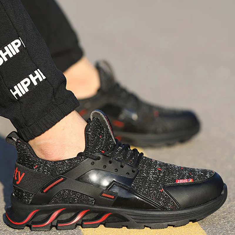 Новинка 2019 Мужская Уличная Нескользящая дышащая защитная Рабочая обувь song card