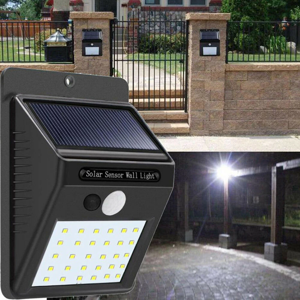 

ABS 30LED светильник на солнечных батареях, напольный датчик движения, настенный светильник, энергосберегающий светильник для сада, двора, улич...