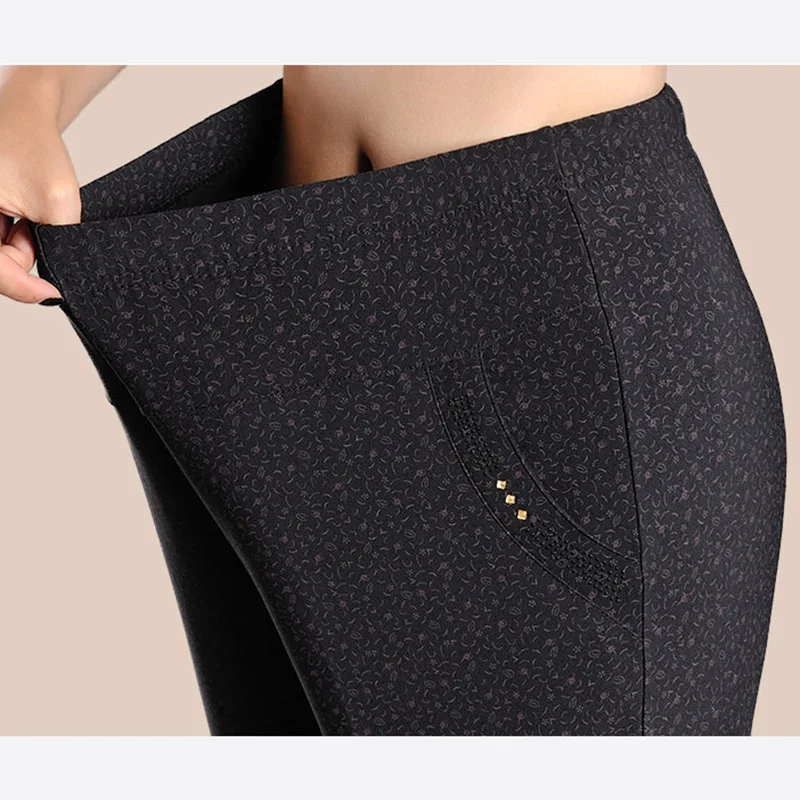 Office Lady Black stripe Suit Pants Women High Waist Solid Long Trousers Fashion Pockets Pantalones Plus Size | Женская одежда