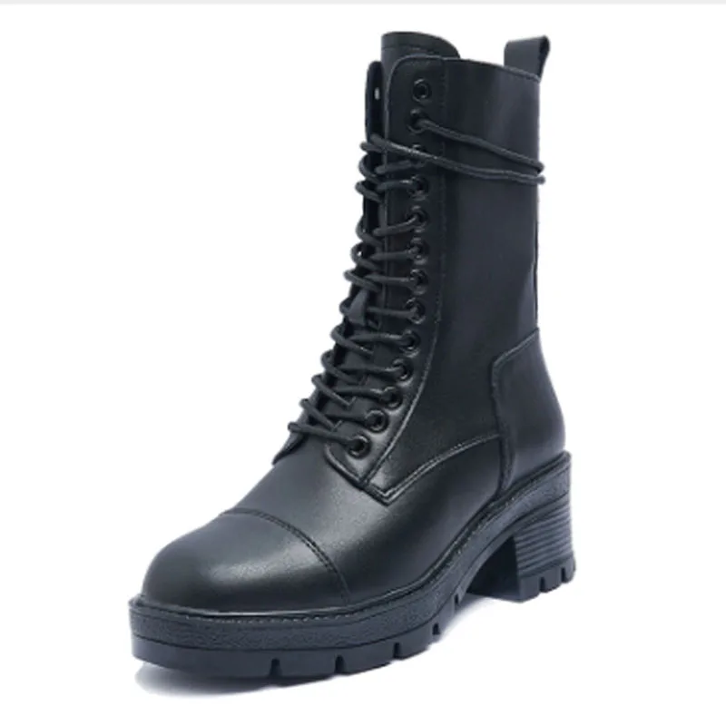 

Ботинки Martin женские ботинки на прозрачной подошве женские ботинки кожаные короткие ботинки на тонком толстом каблуке женская повседневная...