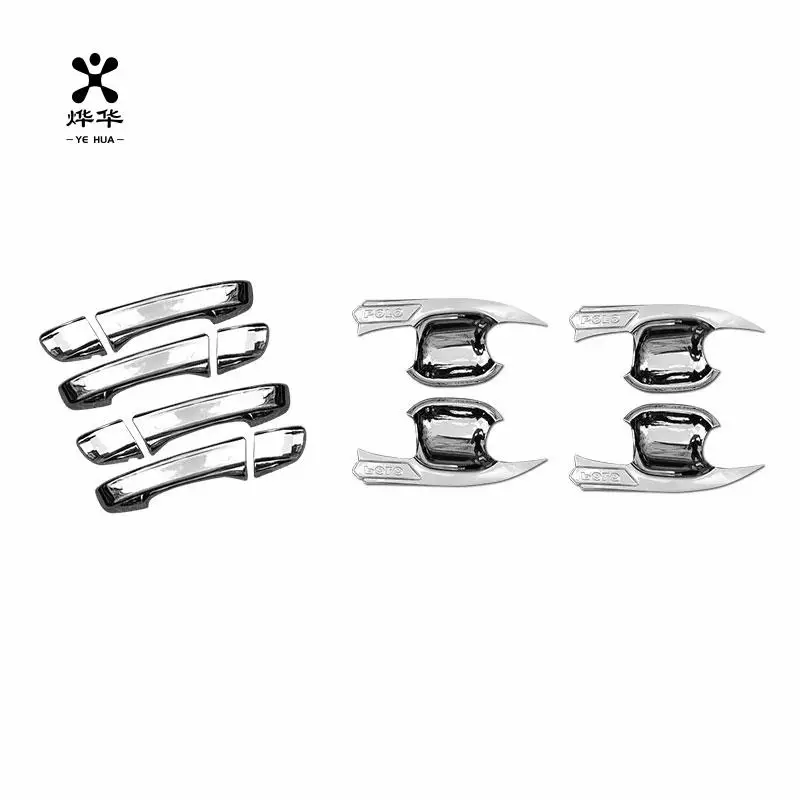 

For VW Volkswagen POLO Exterior Parts Door Handles Door Handle Trim Cover Car Pads Auto Automobiles Accessories 2018-2021