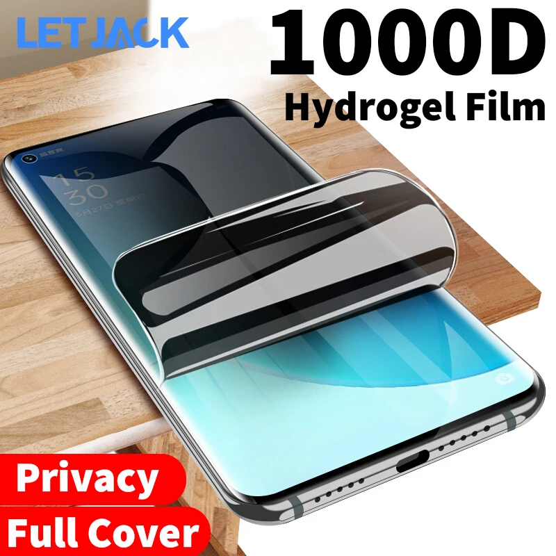 

Full Curved Anti Spy Hydrogel Film For OPPO Reno 7 6 Pro Find X3 X2 Neo Lite Realme 11 10 X7 Pro Ultra Privacy Screen Protector