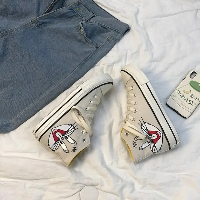 Кеды женские с вулканизированной подошвой Классические высокие берцы