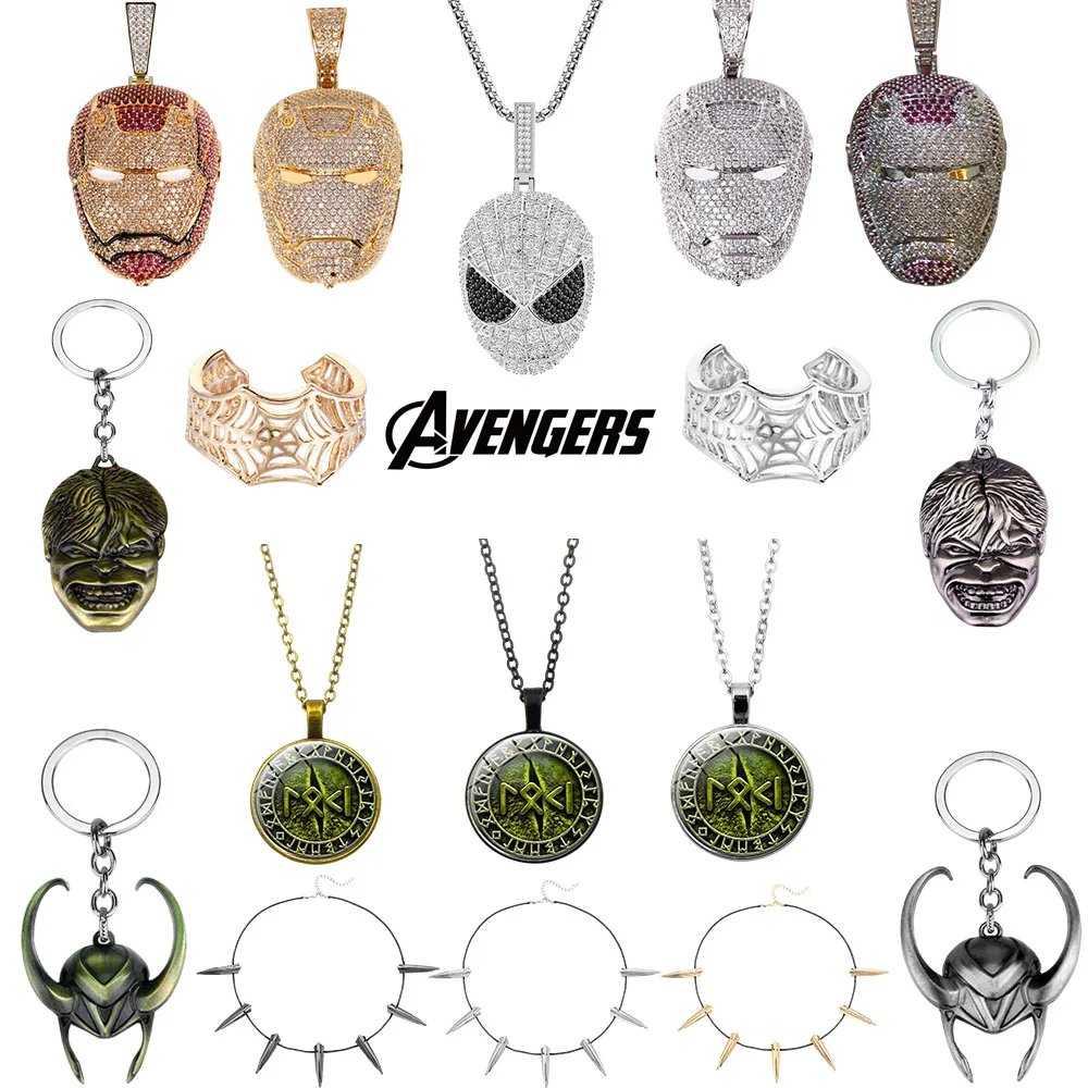 Аниме Мстители Marvel Локи Грут железный человек Халк Черная пантера Человек паук