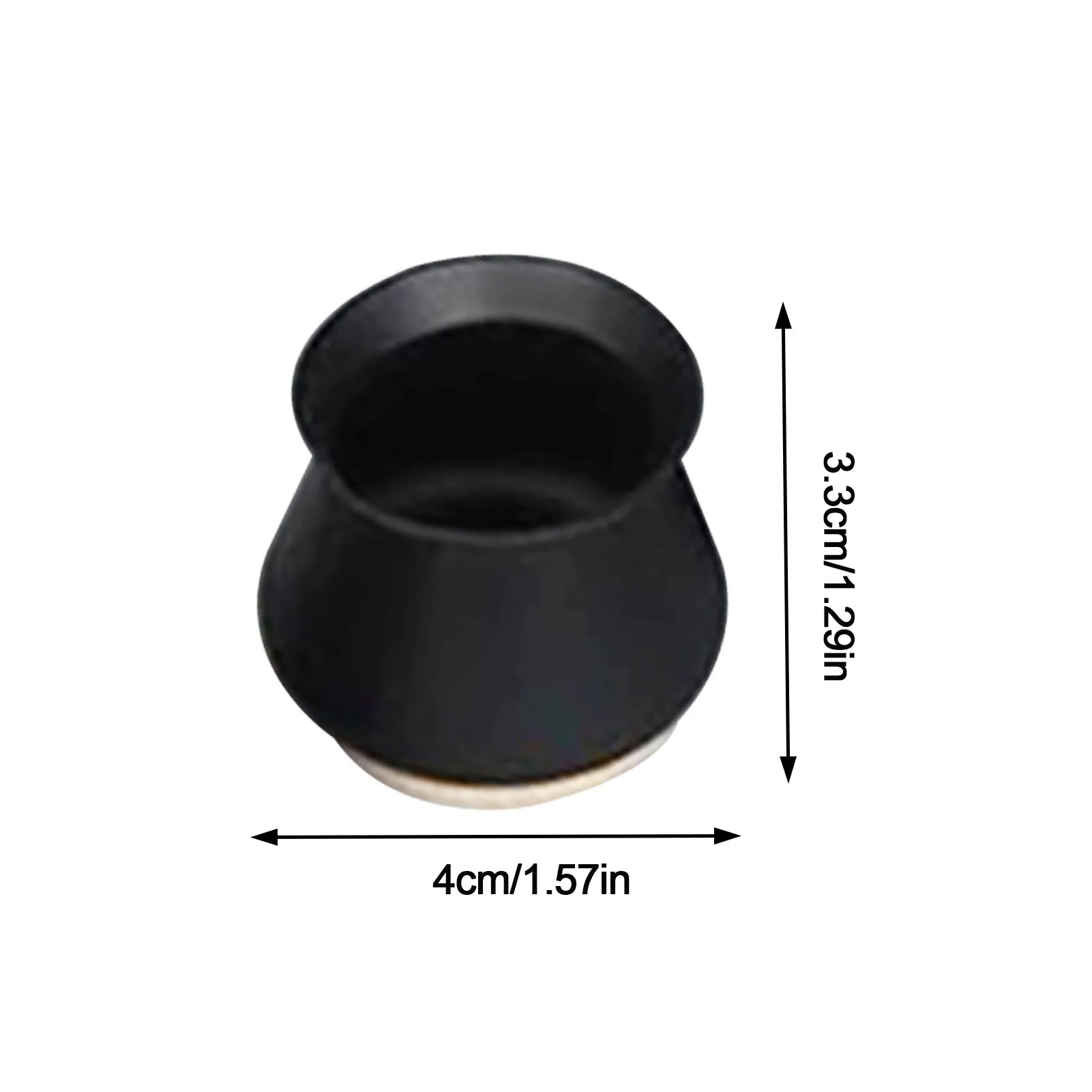 

4pcs Silicone Felt Table Chair Foot Protective Cover Home Floors Protector Not Leaving Noise Marks Or Scratches