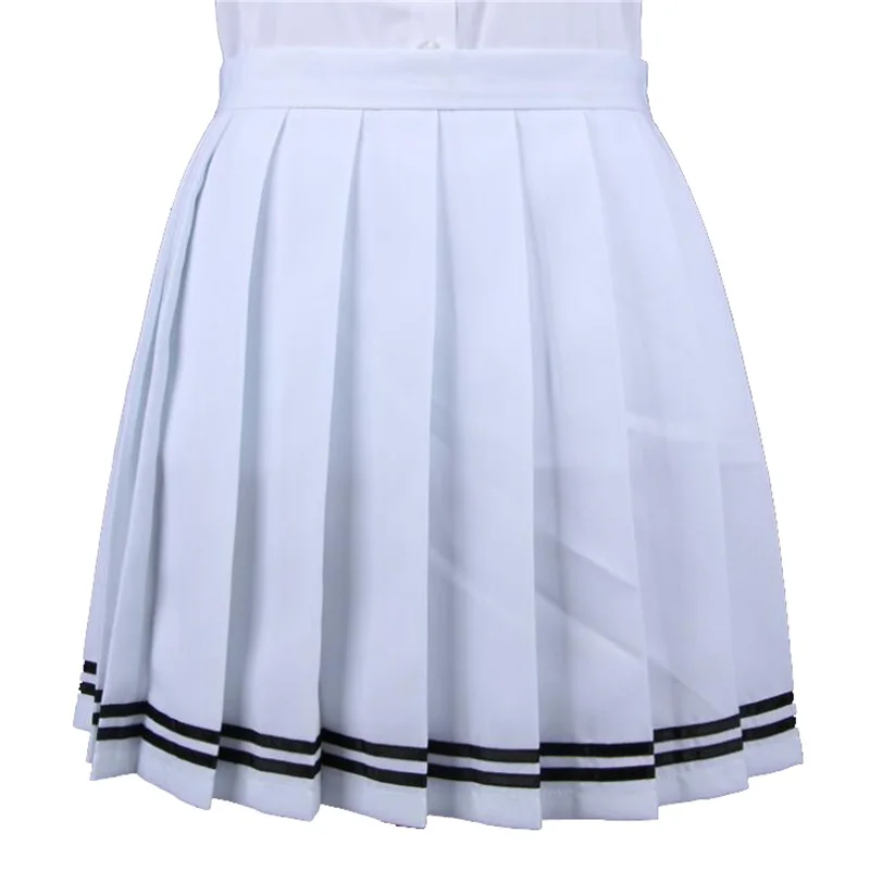 Японский плиссированные Cos макароны с юбкой высокой талией женские юбки Kawaii