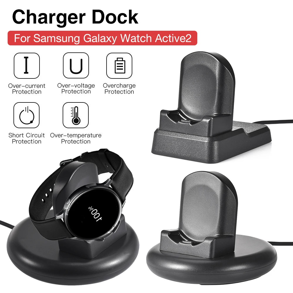 

For Samsung Galaxy Watch4/Watch4 Classic/Watch Active2 R820 R830 100cm USB Fast Charger Cable Charging Dock Cradle