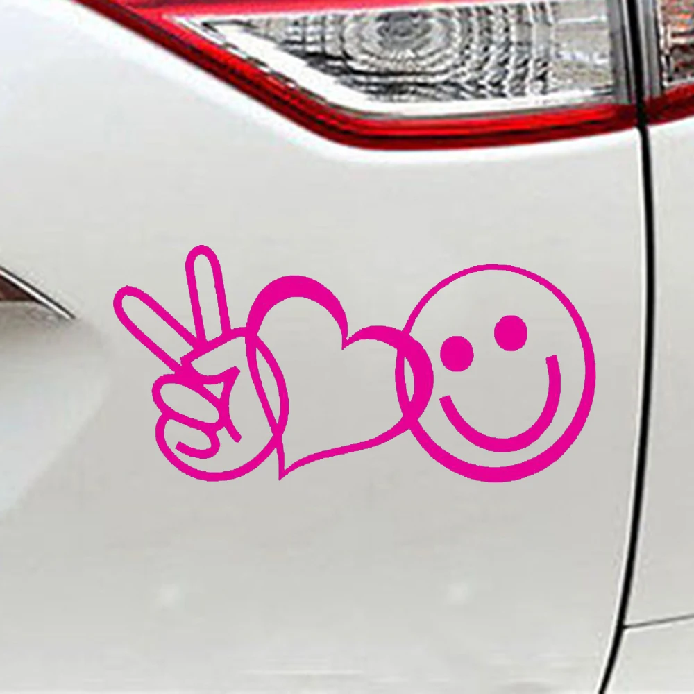 Peace Love счастье автомобиля стены ноутбук сердце хиппи Цветочная Виниловая пленка